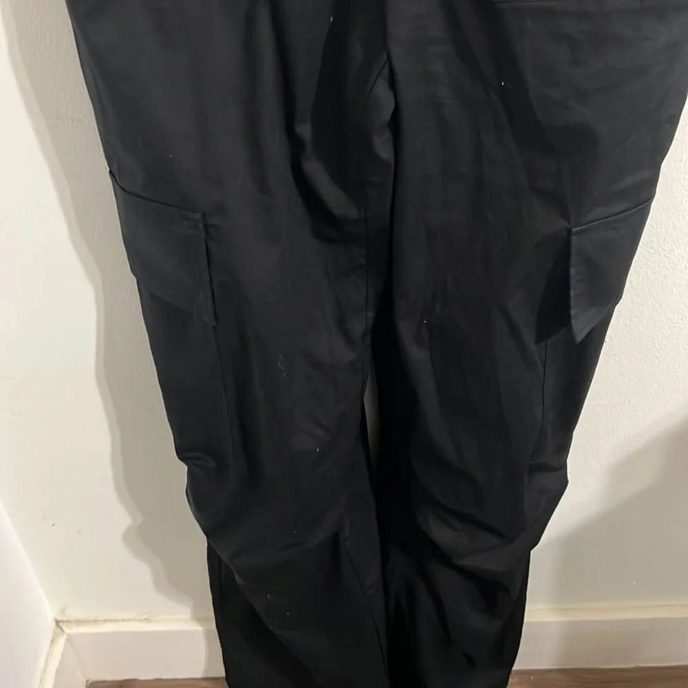 Zara strapless cargo jumpsuit black size small blogger favorite - Picture 7 of 16
